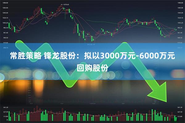 常胜策略 锋龙股份：拟以3000万元-6000万元回购股份